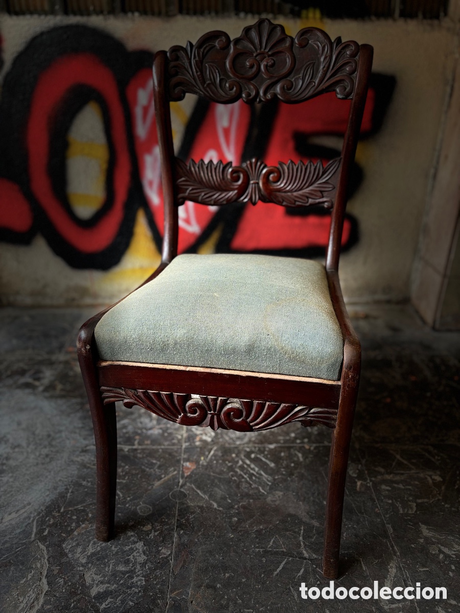 Antig&uuml;edades: 4 sillas Fernandinas 1830 - Foto 2