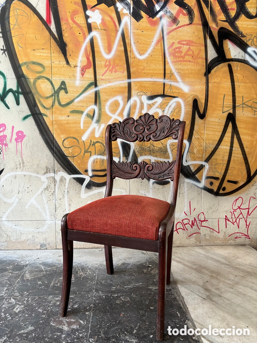 Antig&uuml;edades: 4 sillas Fernandinas 1830 - Foto 4