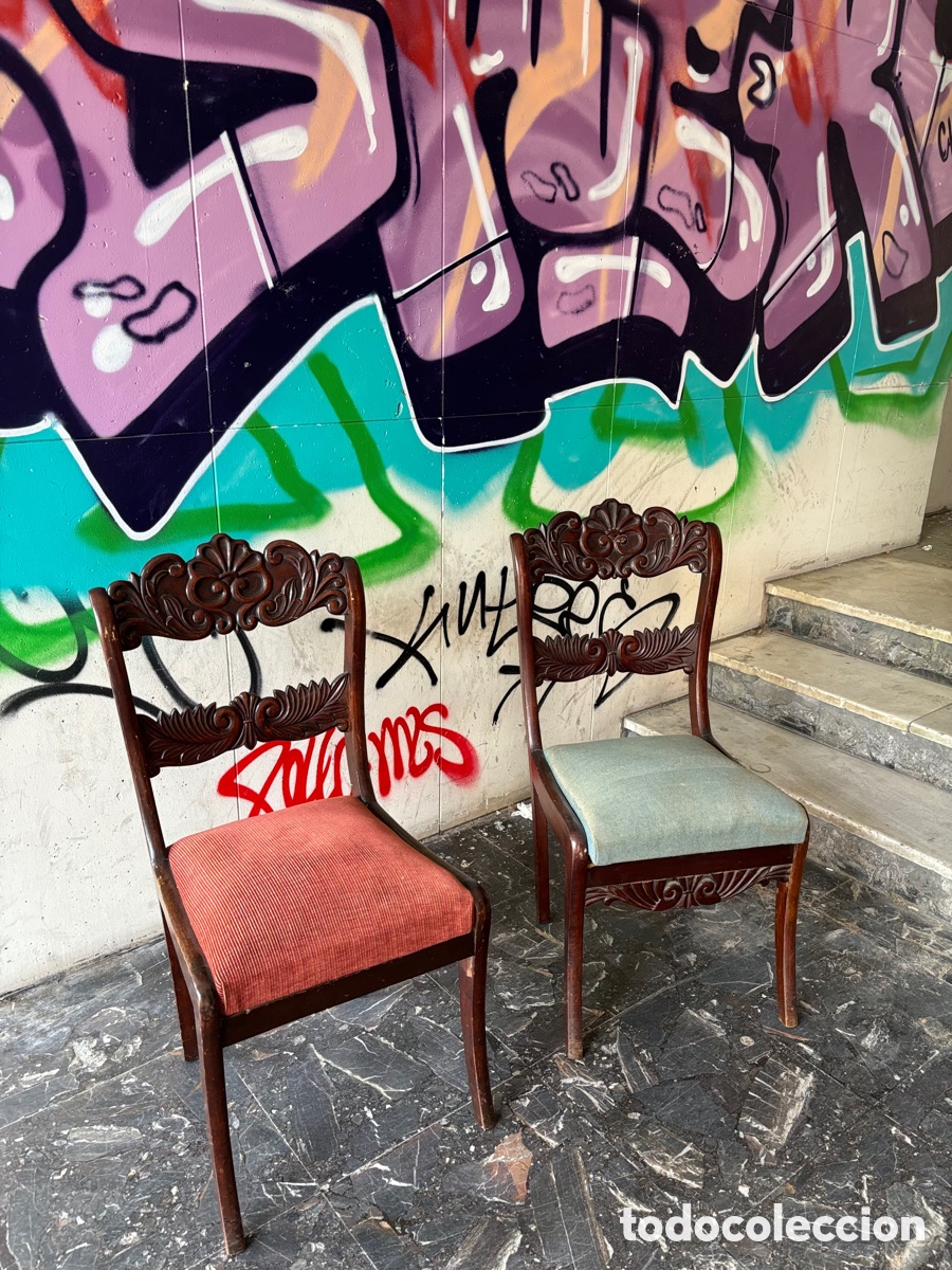Antig&uuml;edades: 4 sillas Fernandinas 1830 - Foto 5
