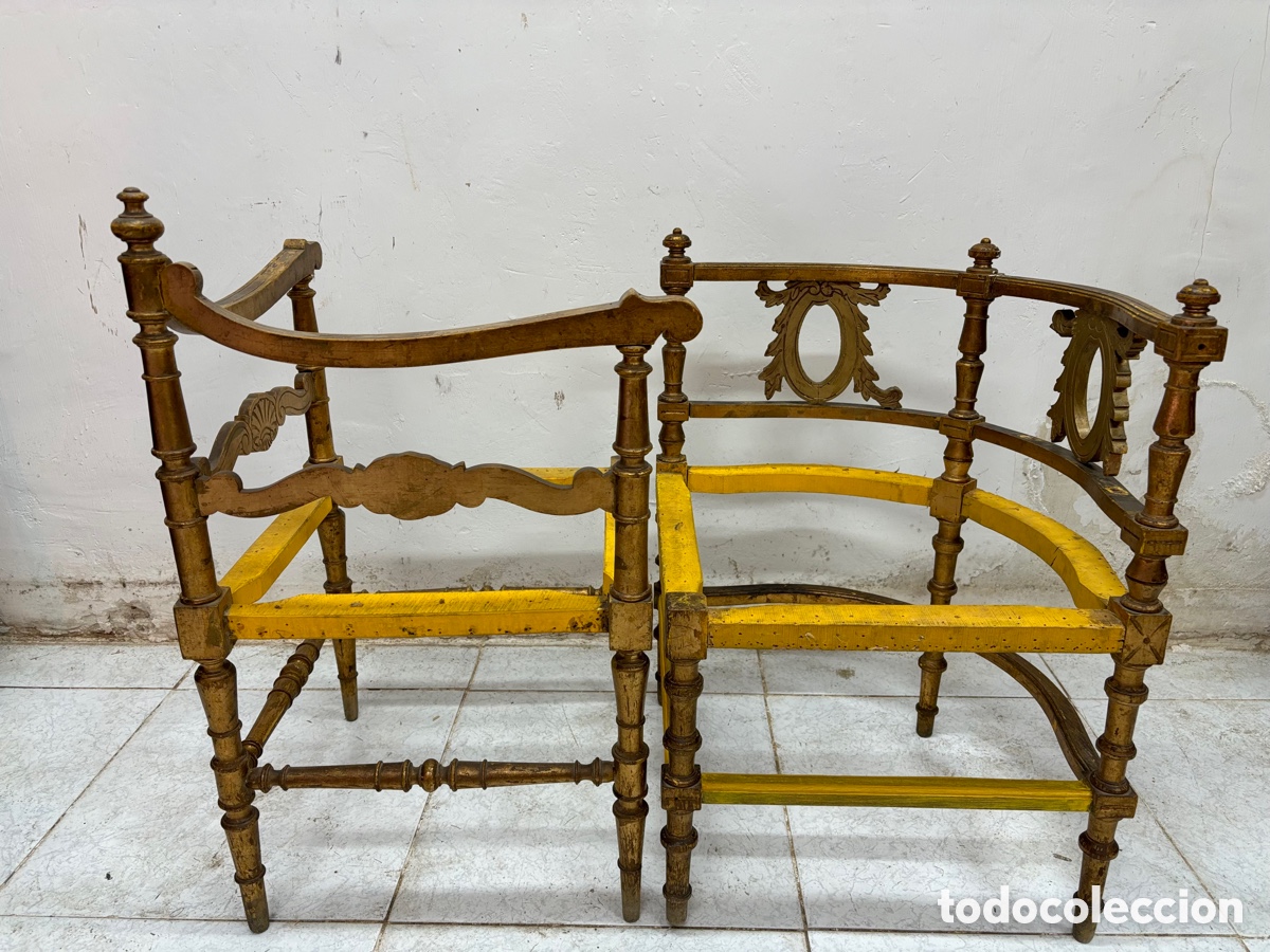 Antig&uuml;edades: Pareja de butaquitas - Foto 2