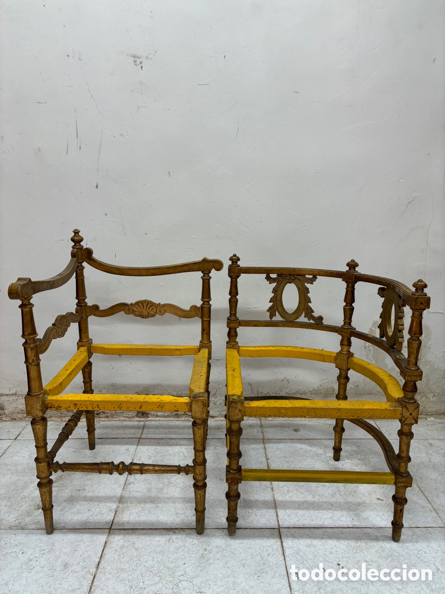 Antig&uuml;edades: Pareja de butaquitas - Foto 1