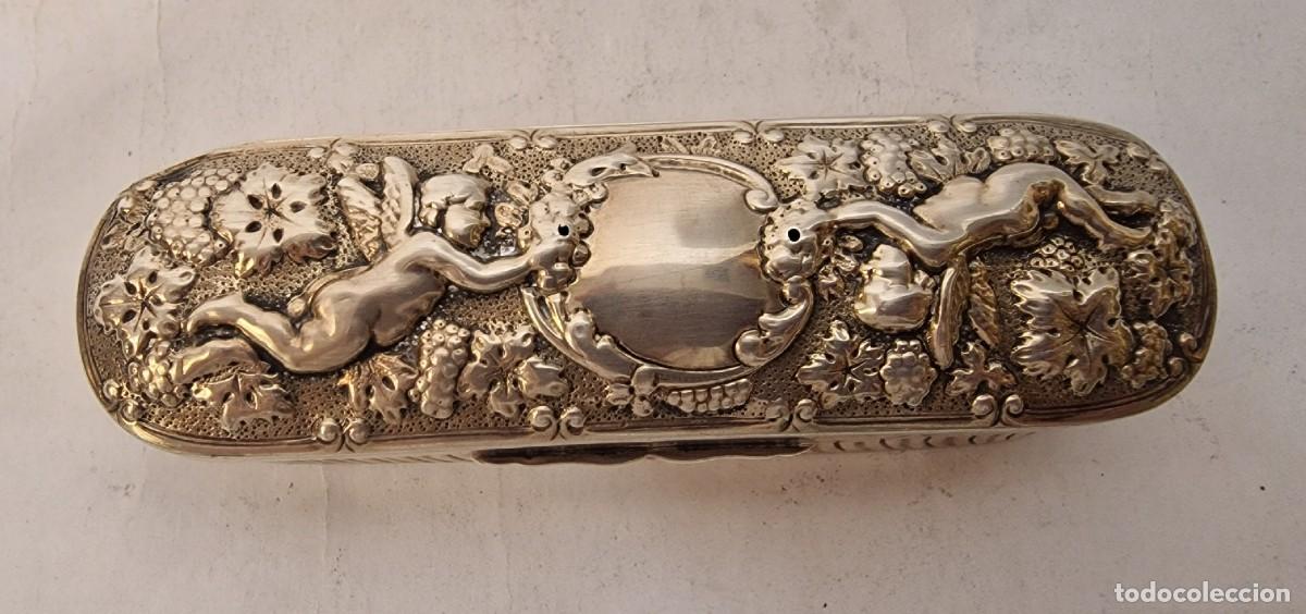 Antig&uuml;edades: Caja antigua de plata inglesa - Foto 1