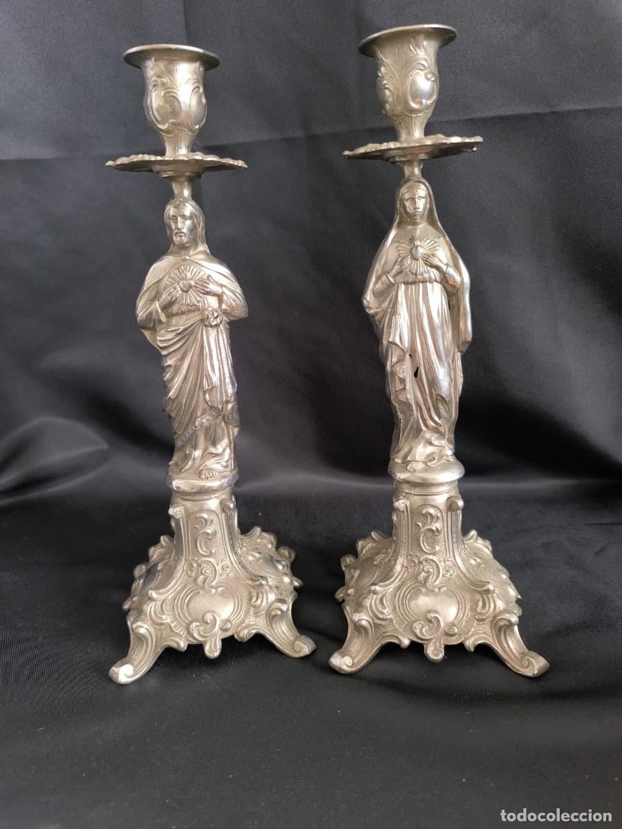 Antig&uuml;edades: conjunto de candelabros - Foto 1