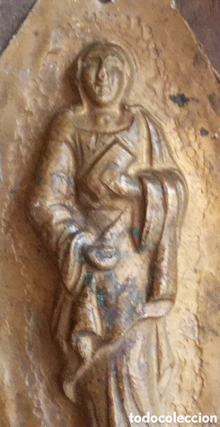 Antig&uuml;edades: Objeto Religioso. Relieve repujado. Siglo XVIII - Foto 15