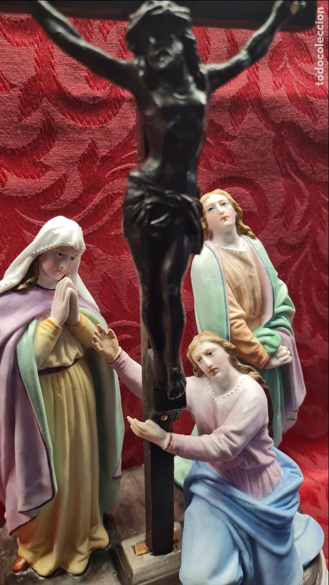 Antig&uuml;edades: CALVARIO EN PORCELANA - Foto 5