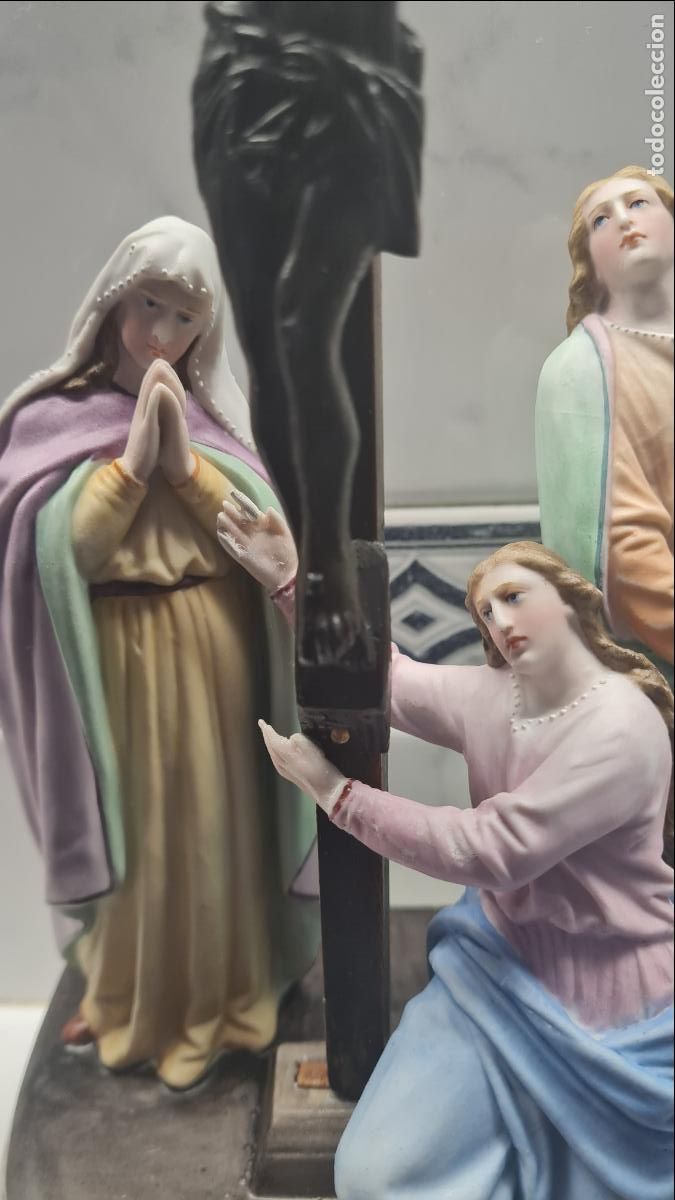 Antig&uuml;edades: CALVARIO EN PORCELANA - Foto 9