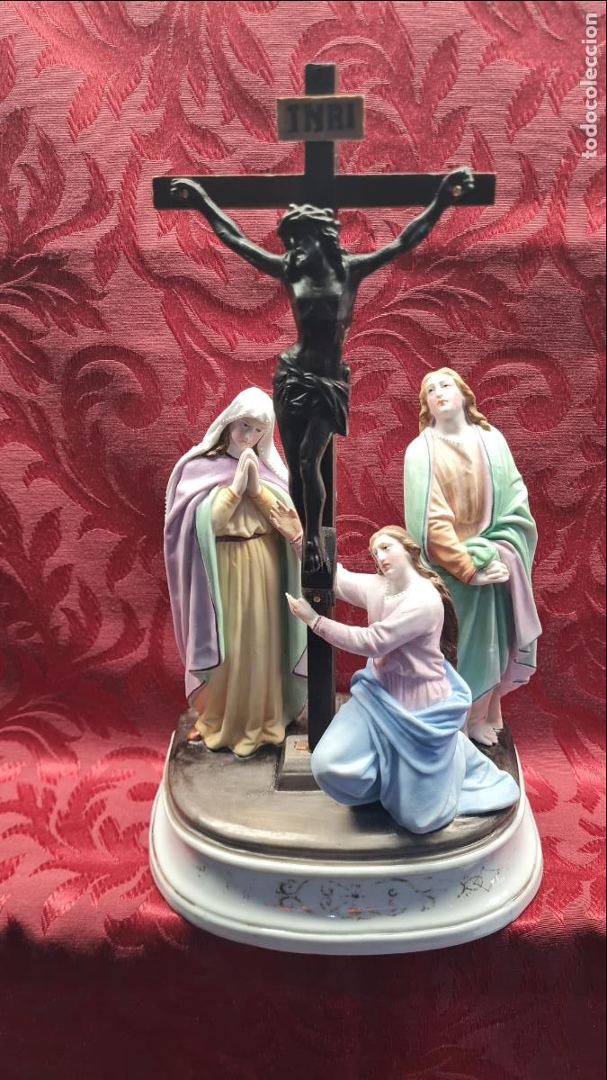 Antig&uuml;edades: CALVARIO EN PORCELANA - Foto 1