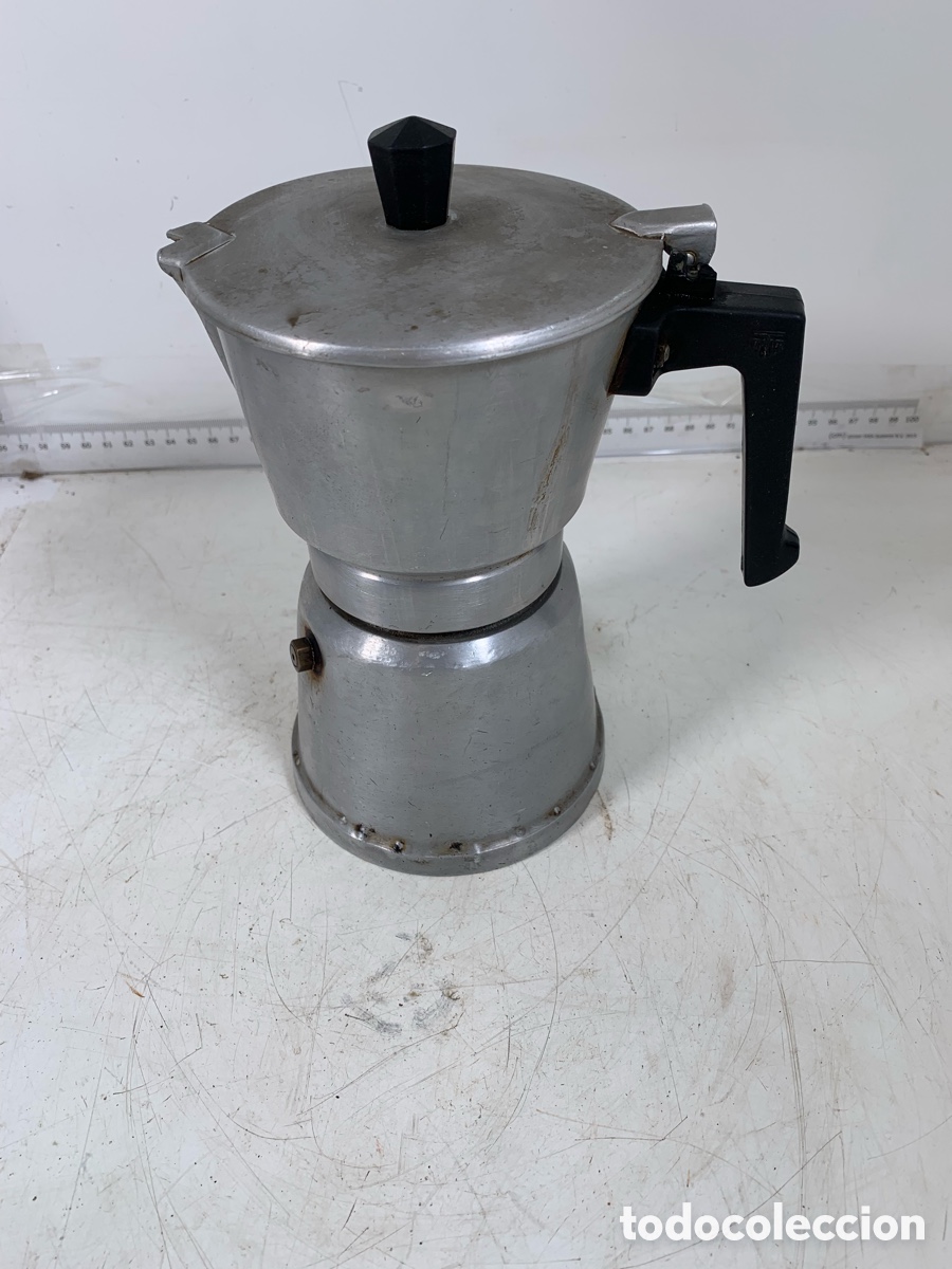 Antig&uuml;edades: 01_ Cafetera aluminio - Foto 1