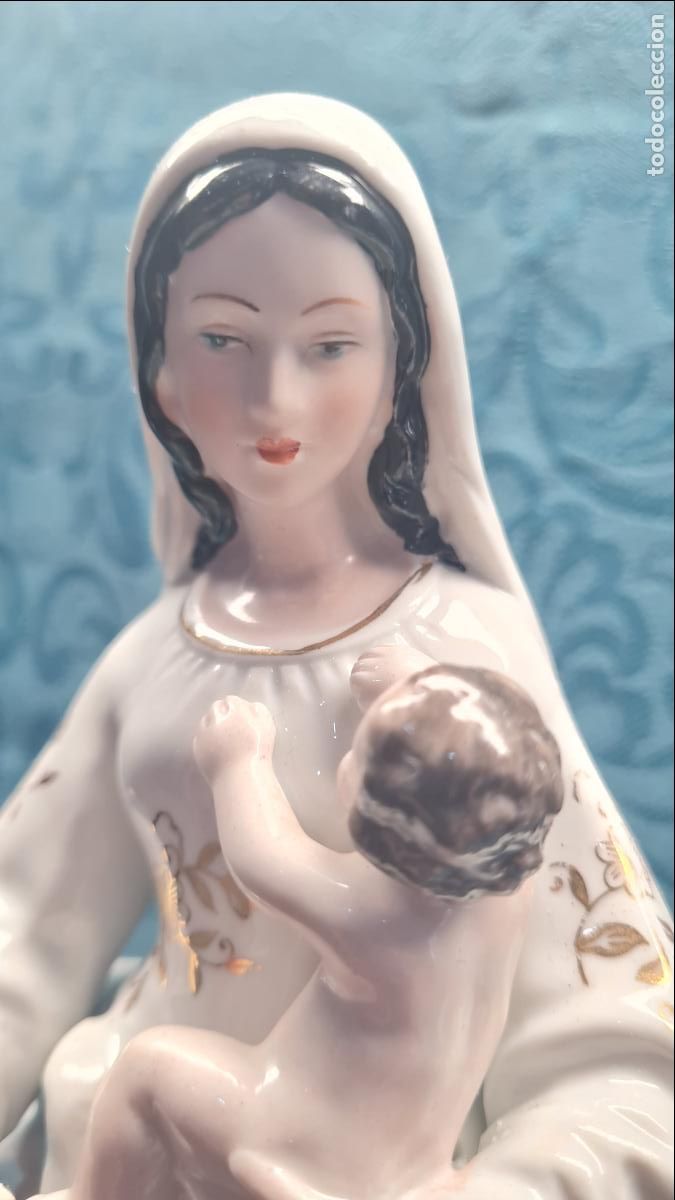 Antig&uuml;edades: VIRGEN CON NI&Ntilde;O EN BRAZOS - Foto 3