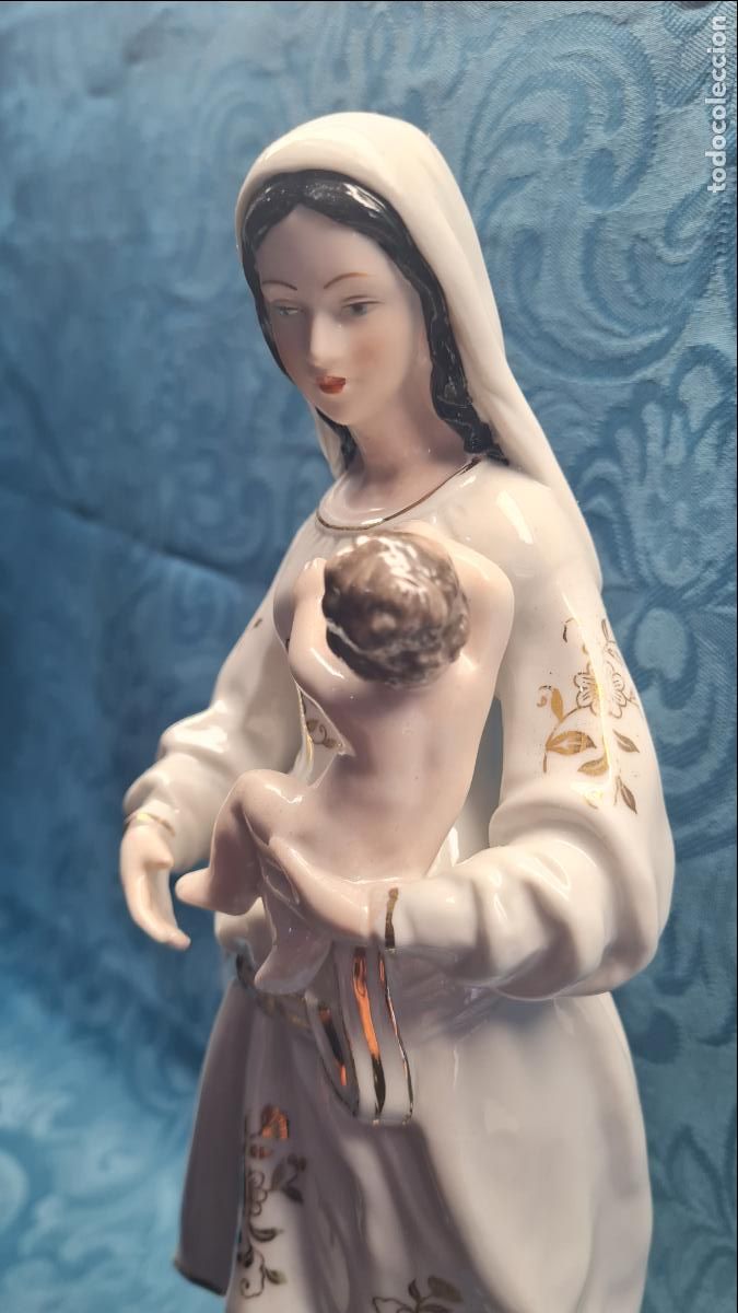 Antig&uuml;edades: VIRGEN CON NI&Ntilde;O EN BRAZOS - Foto 4