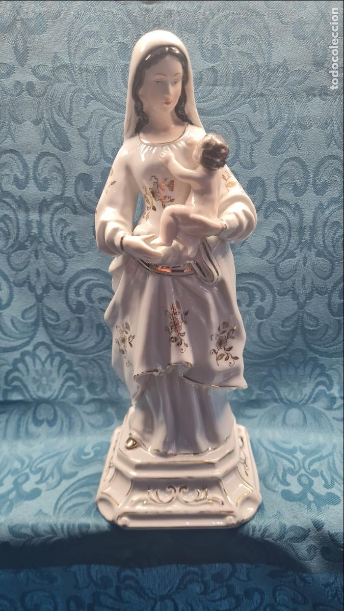 Antig&uuml;edades: VIRGEN CON NI&Ntilde;O EN BRAZOS - Foto 1