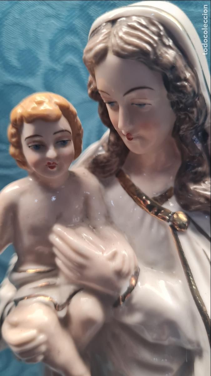 Antig&uuml;edades: VIRGEN CON NI&Ntilde;O EN BRAZOS - Foto 2