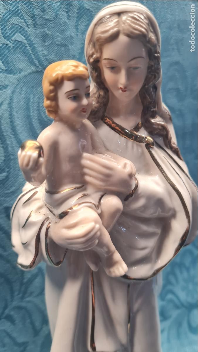Antig&uuml;edades: VIRGEN CON NI&Ntilde;O EN BRAZOS - Foto 4