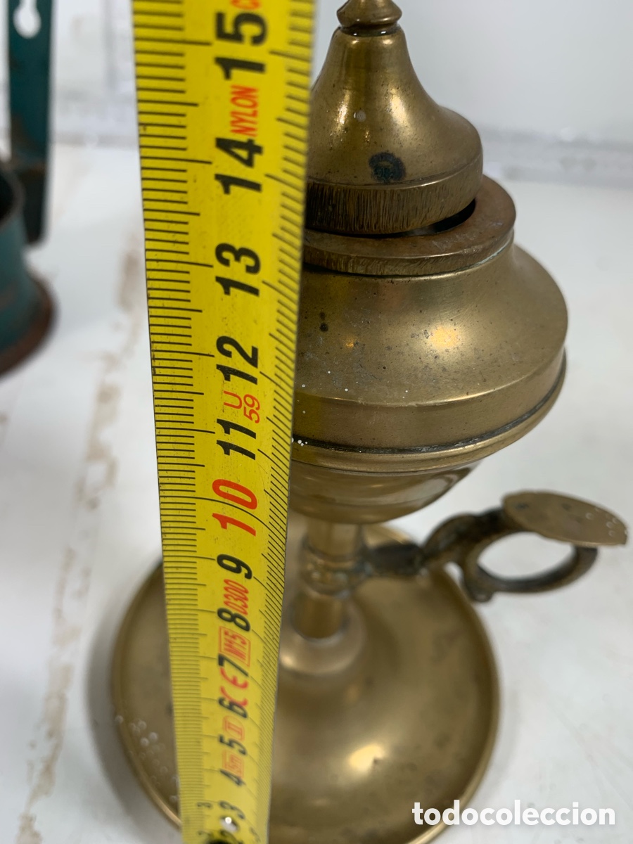Antig&uuml;edades: 01_ l&aacute;mpara de aceite - Foto 4