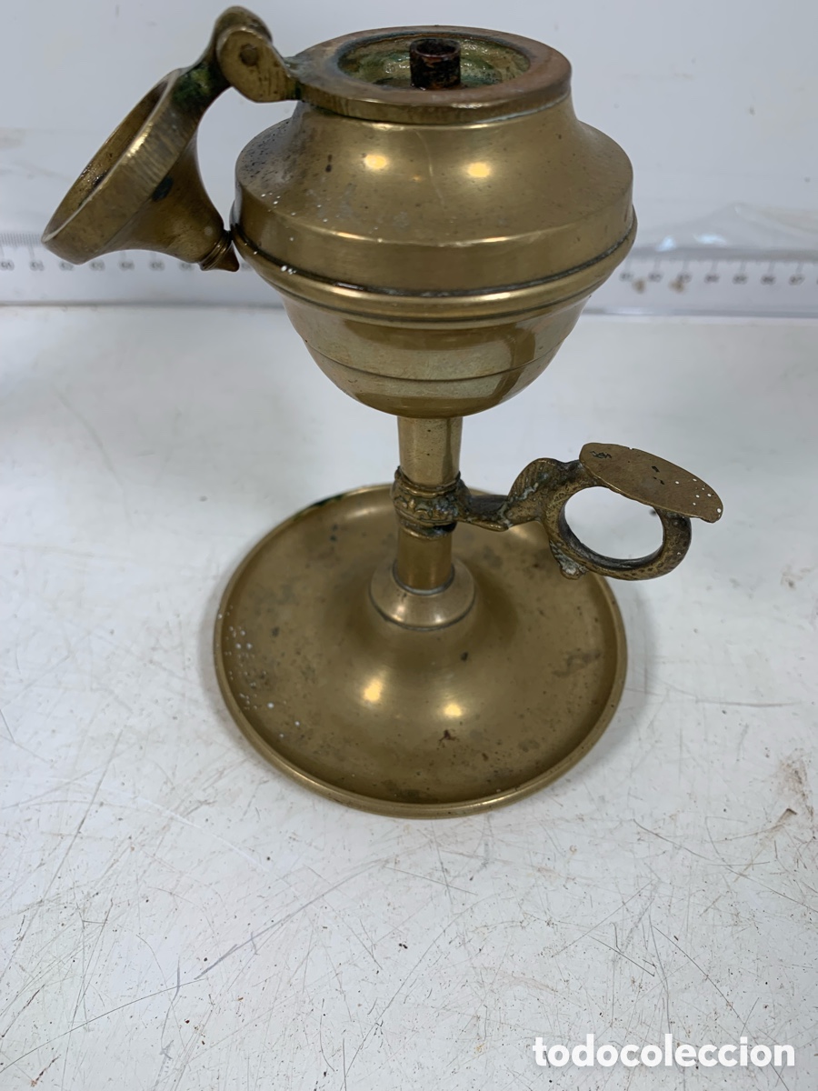 Antig&uuml;edades: 01_ l&aacute;mpara de aceite - Foto 1
