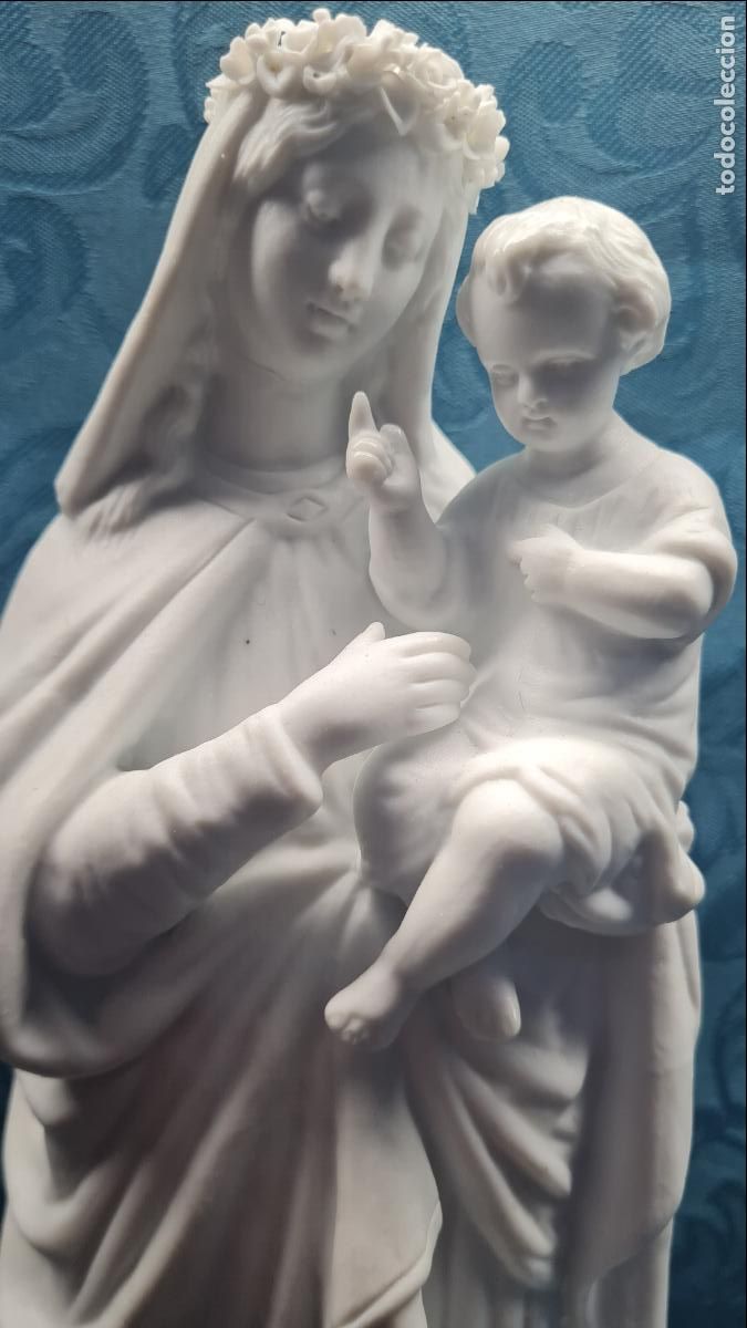 Antig&uuml;edades: VIRGEN CON NI&Ntilde;O EN BRAZOS - Foto 2