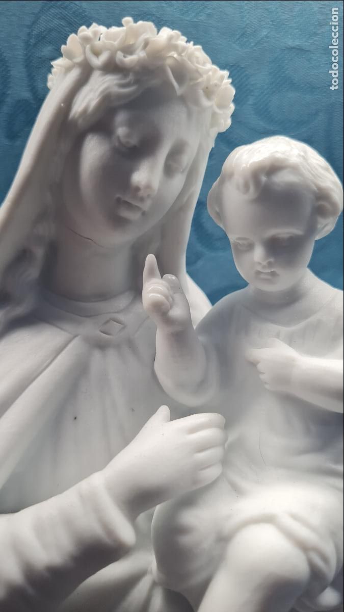 Antig&uuml;edades: VIRGEN CON NI&Ntilde;O EN BRAZOS - Foto 3