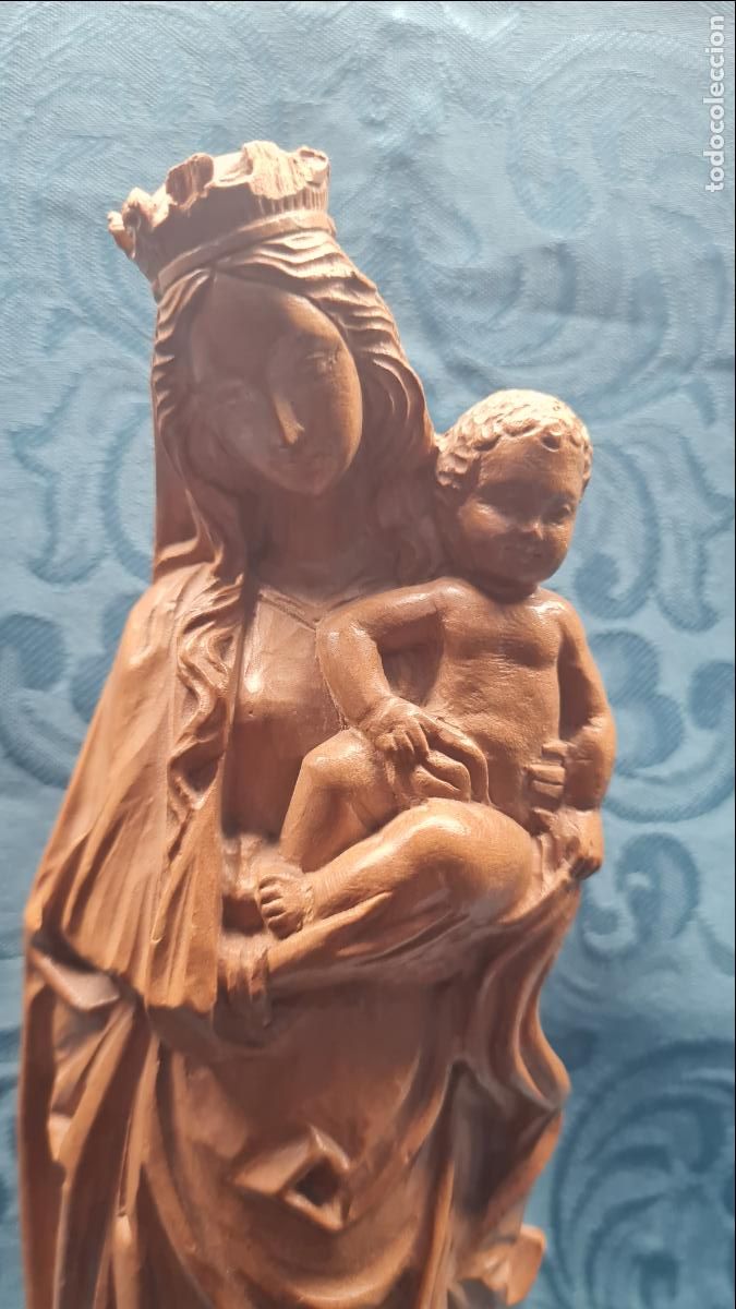 Antig&uuml;edades: VIRGEN CON NI&Ntilde;O EN BRAZOS - Foto 2