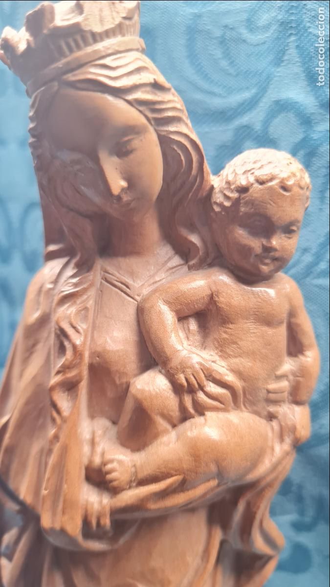 Antig&uuml;edades: VIRGEN CON NI&Ntilde;O EN BRAZOS - Foto 3
