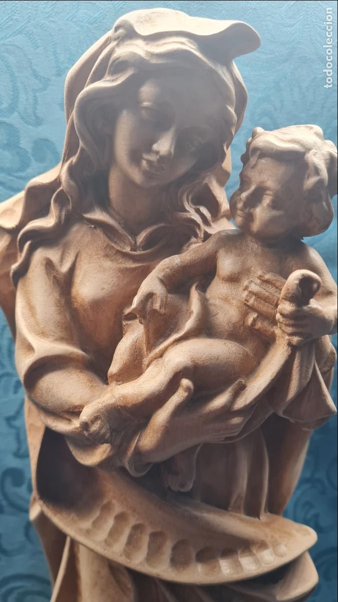 Antig&uuml;edades: VIRGEN CON NI&Ntilde;O EN BRAZOS - Foto 2