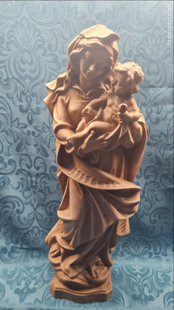 Antig&uuml;edades: VIRGEN CON NI&Ntilde;O EN BRAZOS - Foto 1