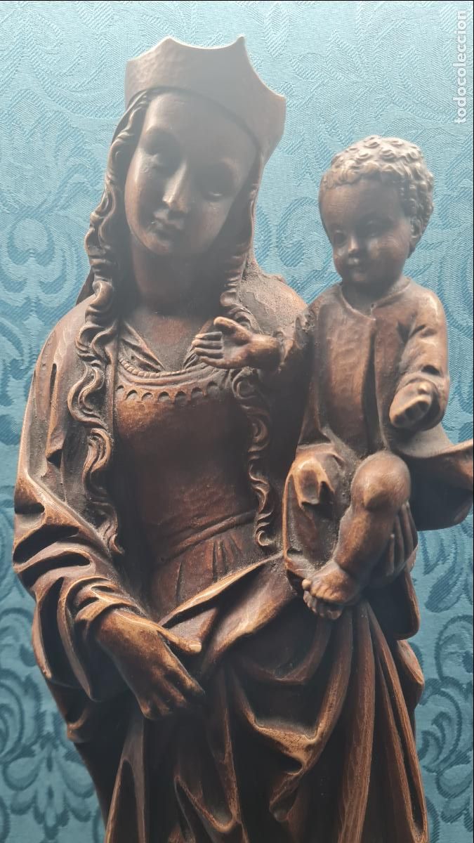 Antig&uuml;edades: VIRGEN CON NI&Ntilde;O EN BRAZOS - Foto 2