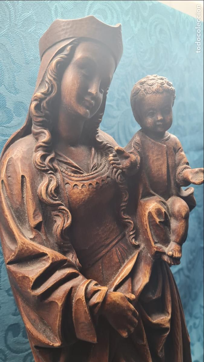Antig&uuml;edades: VIRGEN CON NI&Ntilde;O EN BRAZOS - Foto 4