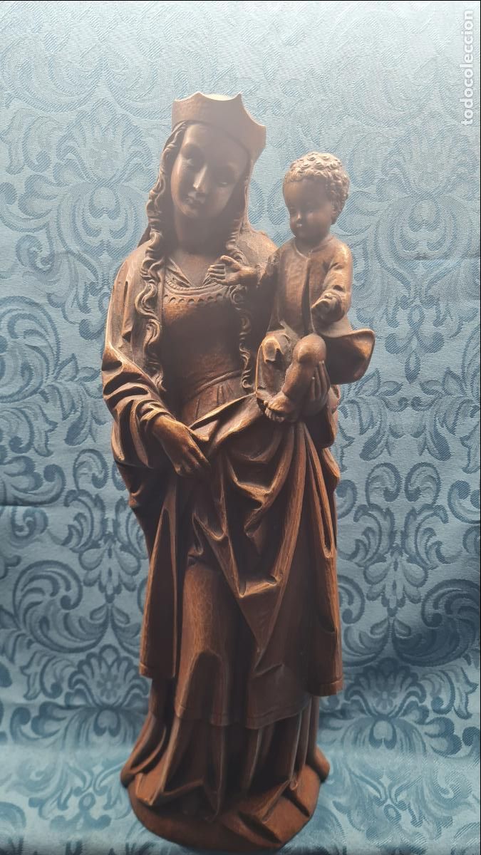 Antig&uuml;edades: VIRGEN CON NI&Ntilde;O EN BRAZOS - Foto 1