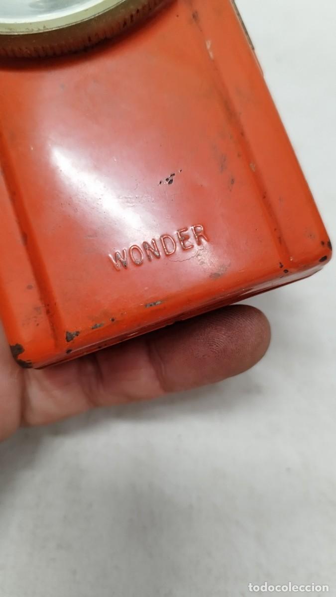 Antig&uuml;edades: antigua linterna marca Wonder,sin probar - Foto 5