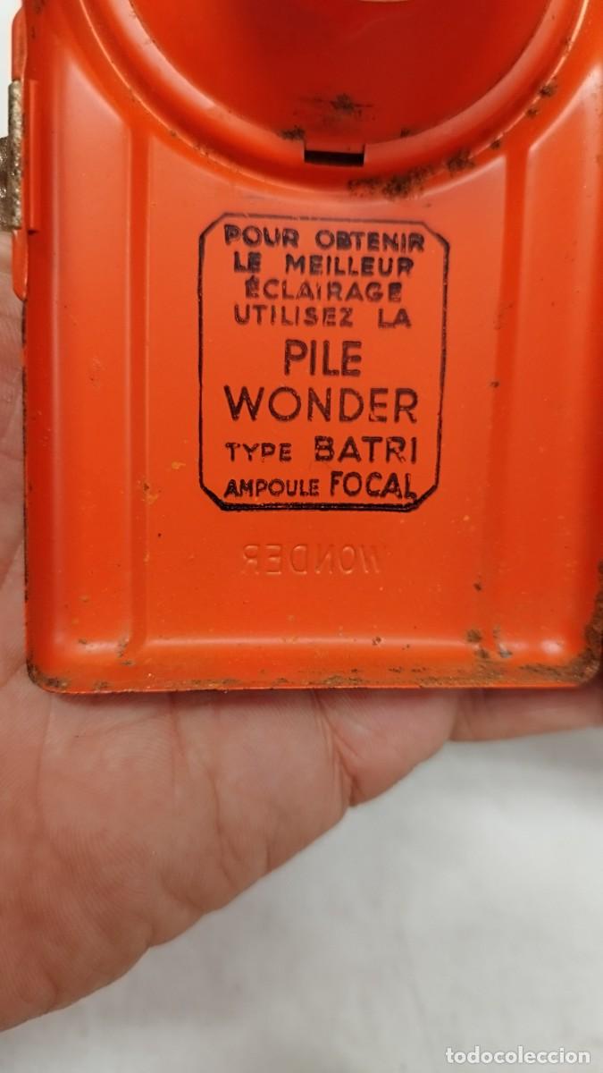 Antig&uuml;edades: antigua linterna marca Wonder,sin probar - Foto 10