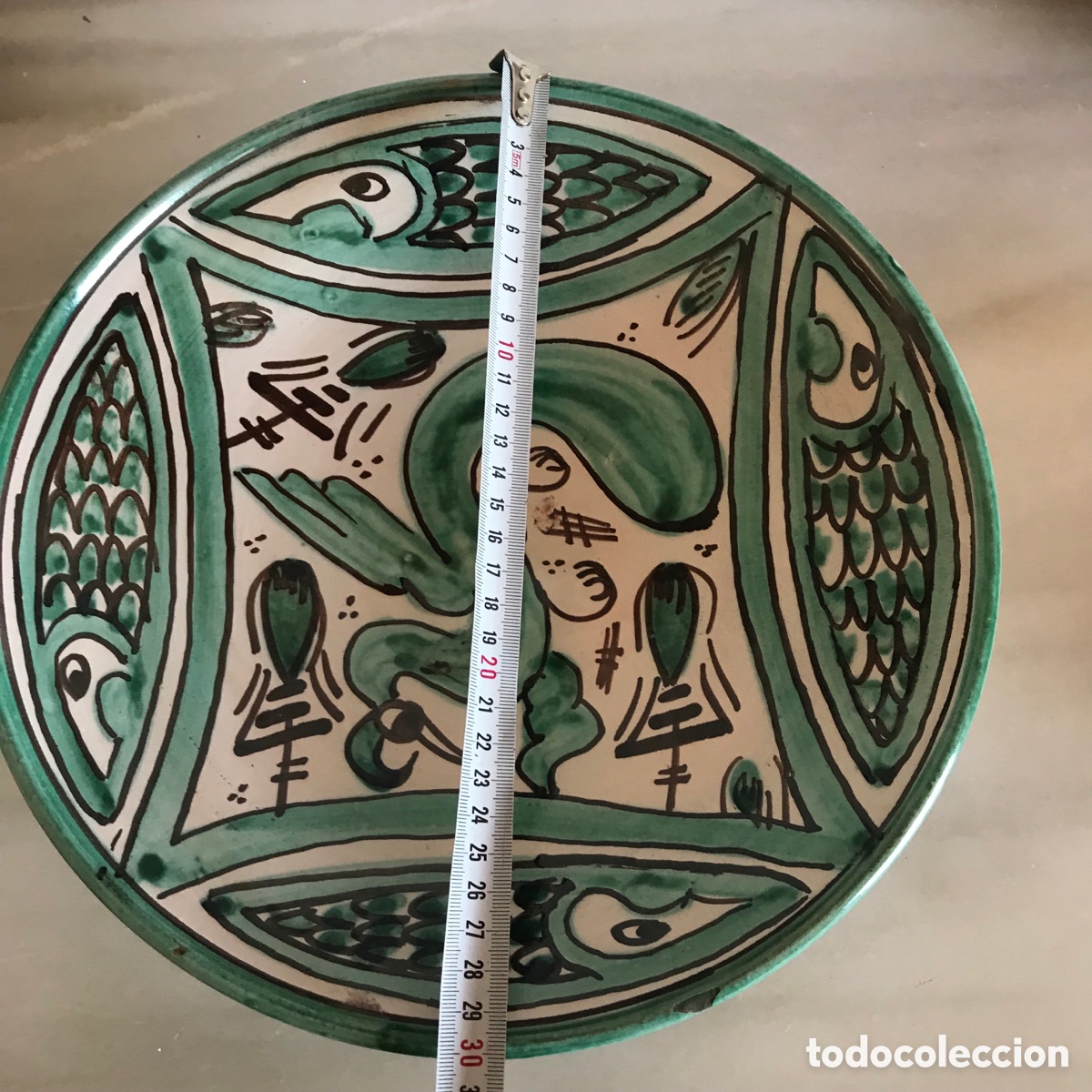 Antig&uuml;edades: Antiguo plato cer&aacute;mica - Foto 3