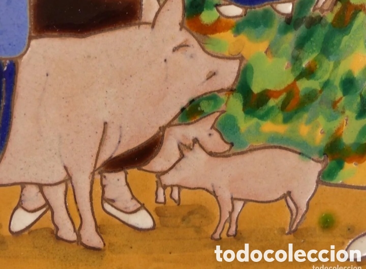 Antig&uuml;edades: Plato cer&aacute;mica triana - Foto 4