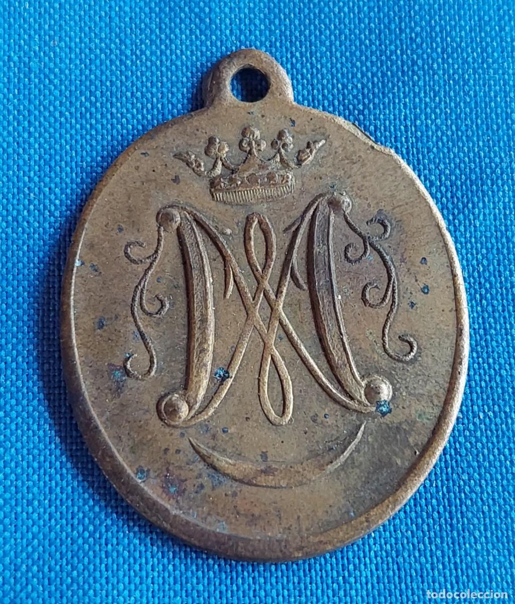 Antig&uuml;edades: Medalla Nuestra se&ntilde;ora de Loreto y Zuqueca Granatula - Foto 2