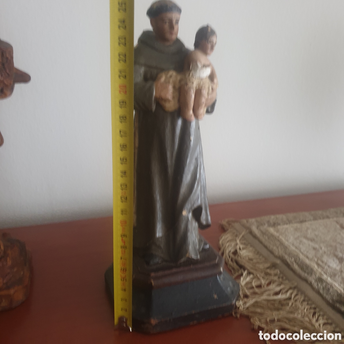 Antig&uuml;edades: San Antonio talla en madera - Foto 5
