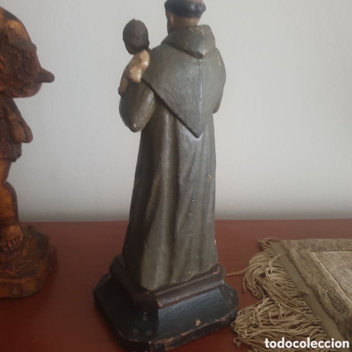 Antig&uuml;edades: San Antonio talla en madera - Foto 6