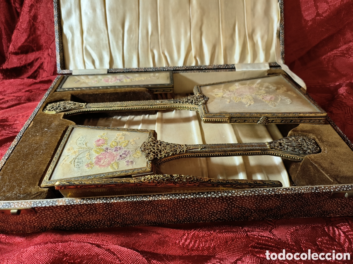 Antig&uuml;edades: Juego tocador en filigrana - Foto 18