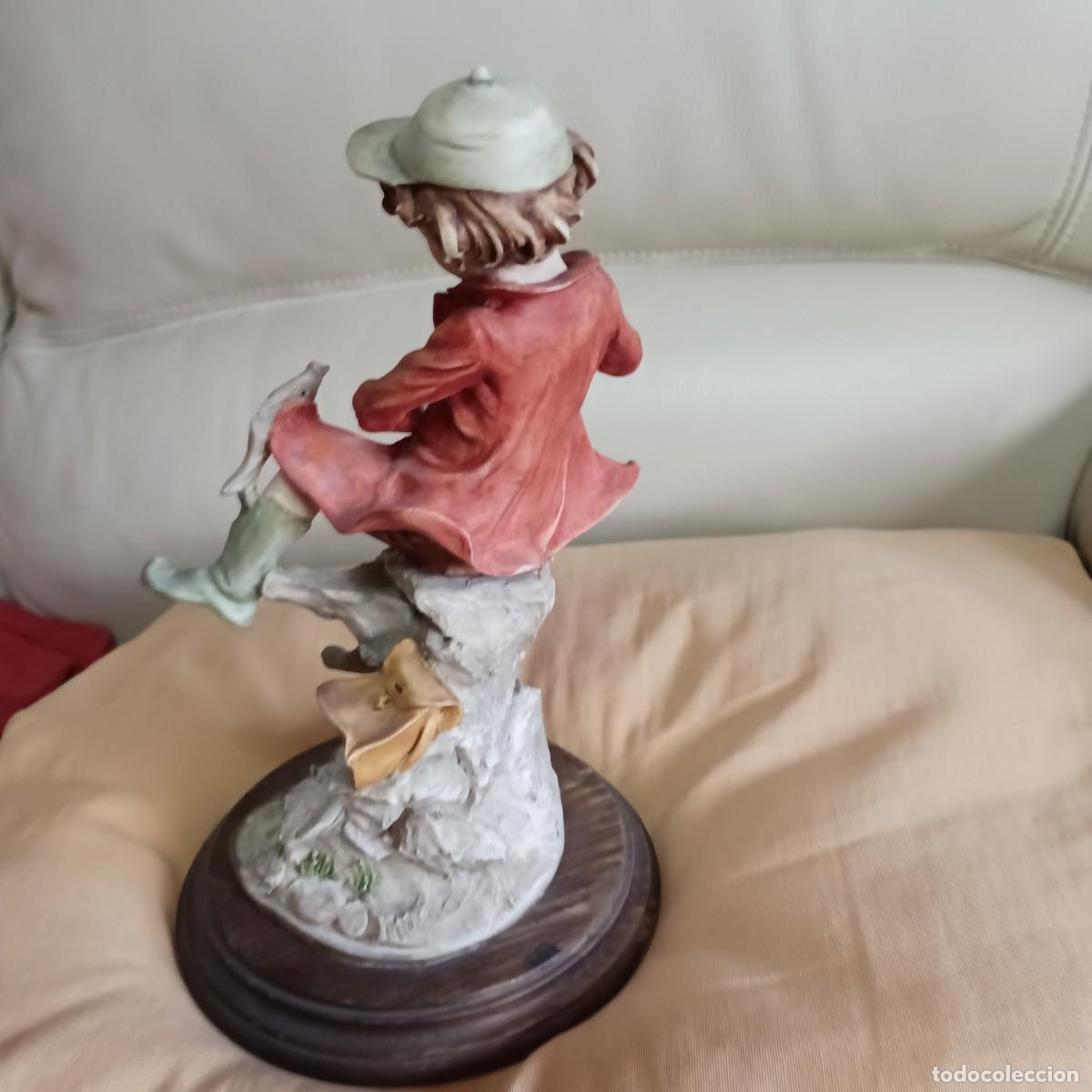 Antig&uuml;edades: CAPODIMONTE NI&Ntilde;O PESCANDO DE GIUSEPPE ARMANI - Foto 3