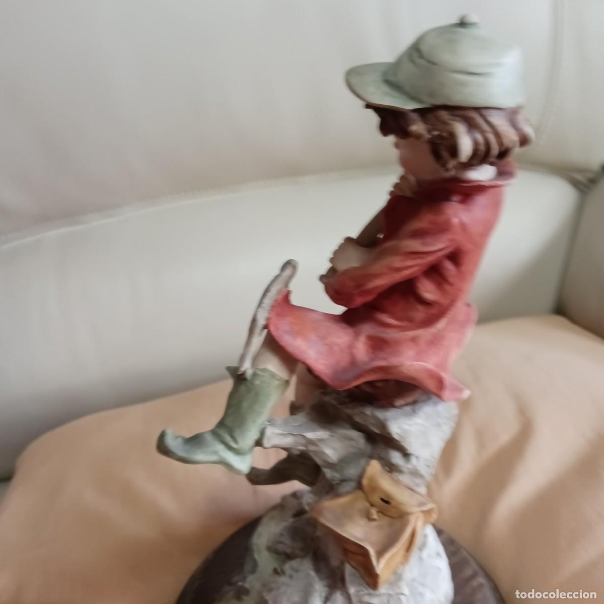 Antig&uuml;edades: CAPODIMONTE NI&Ntilde;O PESCANDO DE GIUSEPPE ARMANI - Foto 4