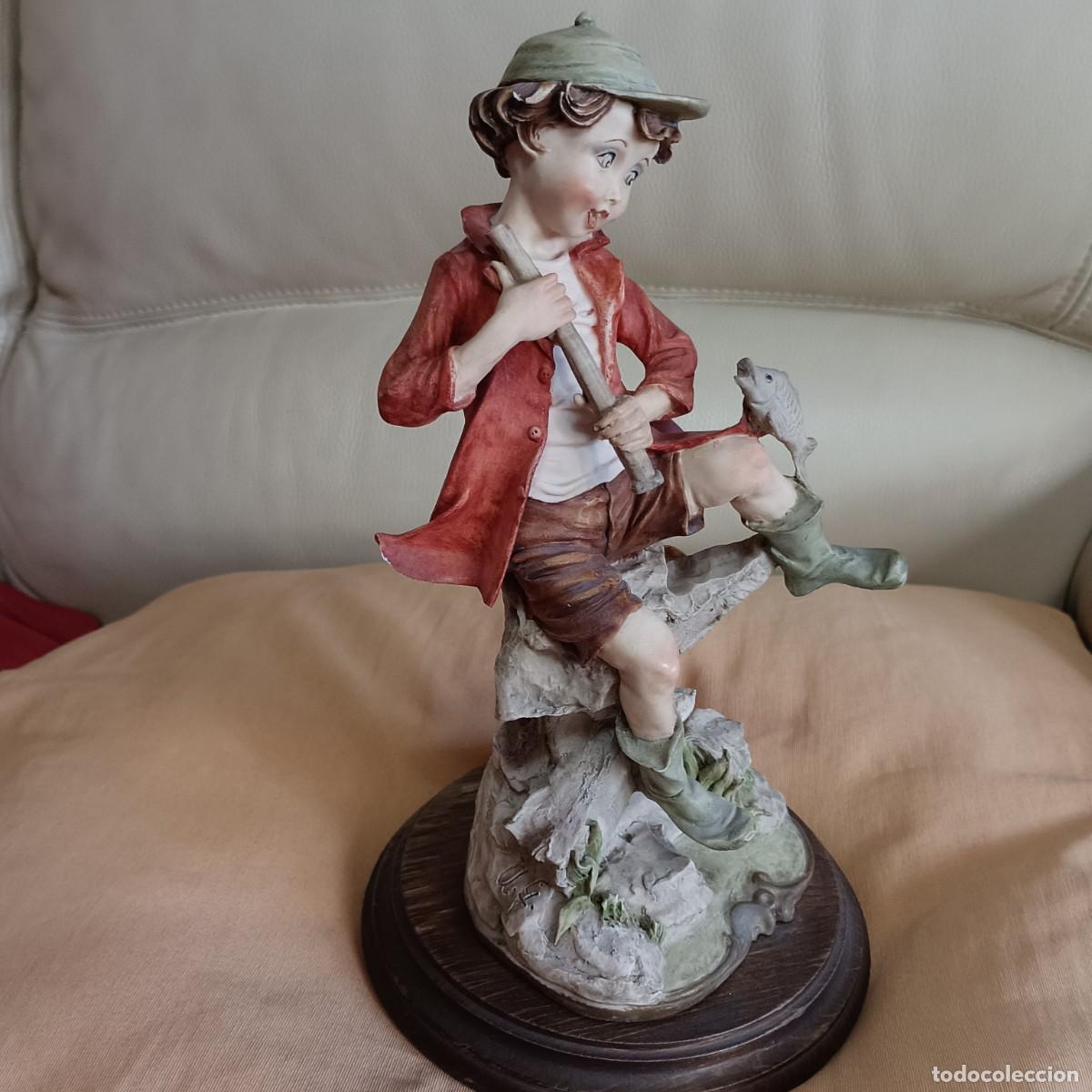 Antig&uuml;edades: CAPODIMONTE NI&Ntilde;O PESCANDO DE GIUSEPPE ARMANI - Foto 8