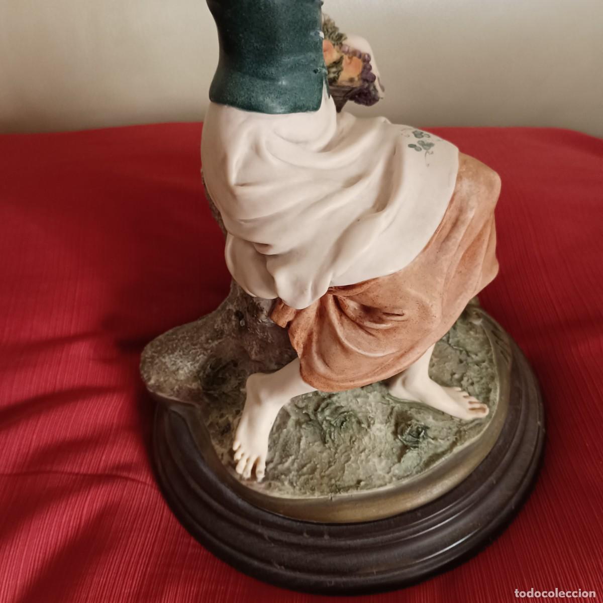 Antig&uuml;edades: CAPODIMONTE DAMA CON CESTO DE FRUTAS DE GIUSEPPE ARMANI - Foto 7
