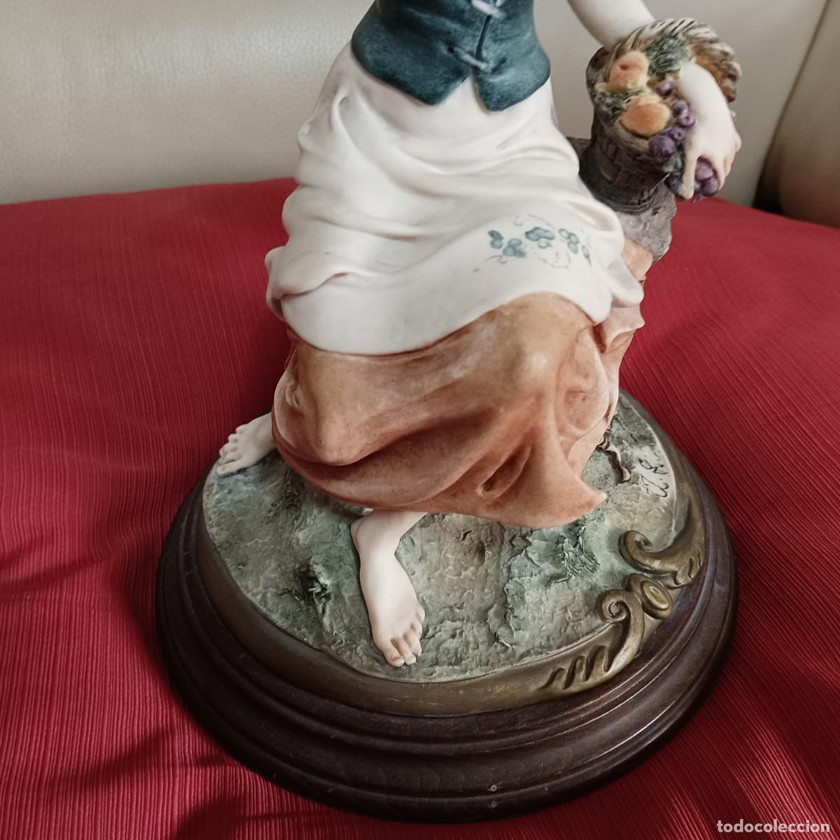 Antig&uuml;edades: CAPODIMONTE DAMA CON CESTO DE FRUTAS DE GIUSEPPE ARMANI - Foto 9