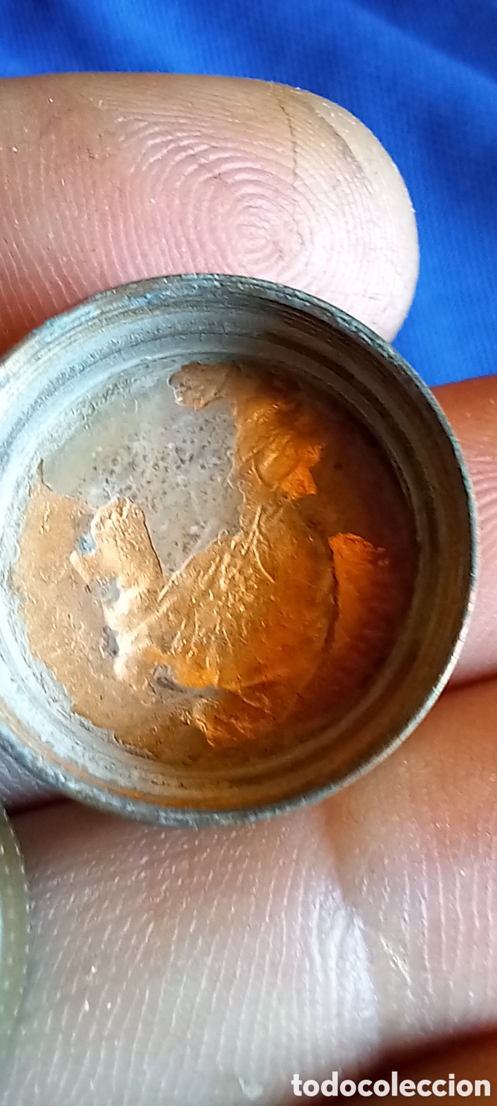 Antig&uuml;edades: A IDENTIFICAR ,CURIOSO Y PEQUE&Ntilde;O BOTE EN LATON - Foto 4