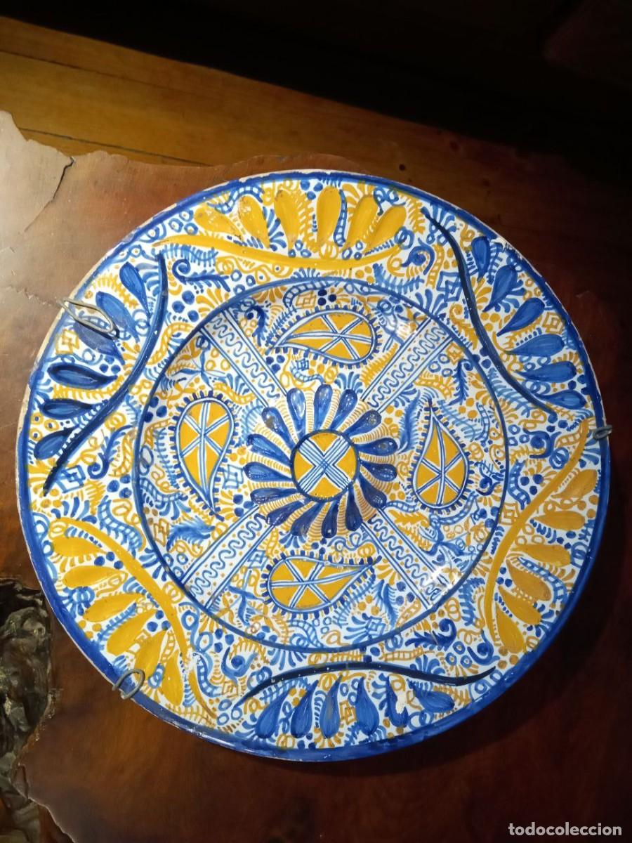 Antig&uuml;edades: GRAN PLATO ESTILO MUEL 37 CM - Foto 1
