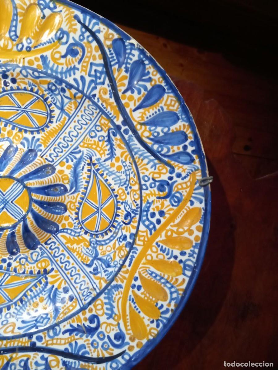Antig&uuml;edades: GRAN PLATO ESTILO MUEL 37 CM - Foto 2