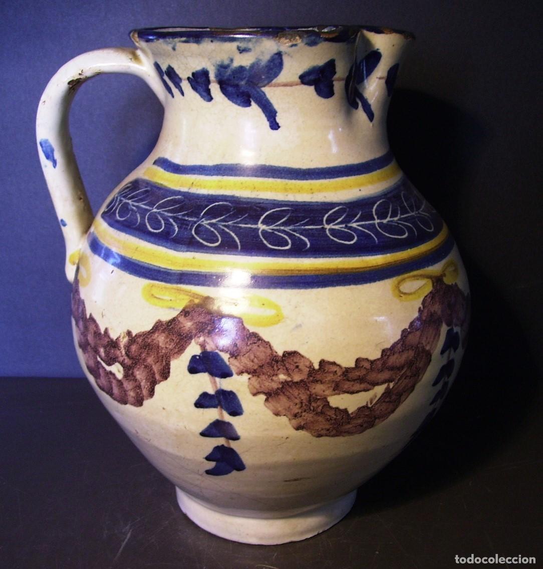 Antig&uuml;edades: JARRA CER&Aacute;MICA DE TALAVERA XIX - Foto 1