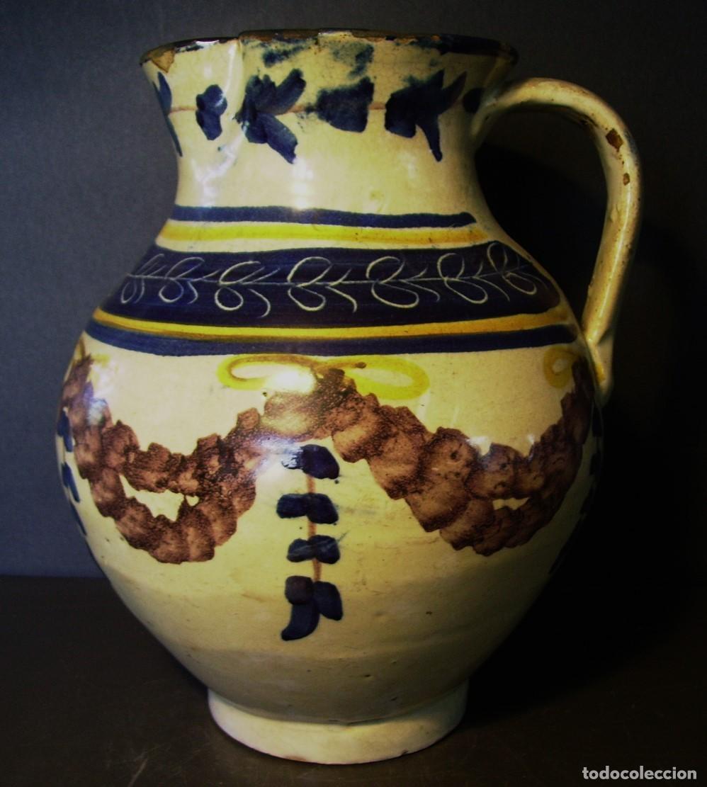 Antig&uuml;edades: JARRA CER&Aacute;MICA DE TALAVERA XIX - Foto 2