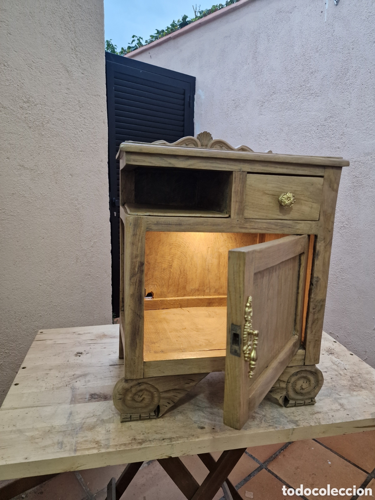 Antig&uuml;edades: Mesita telefonera - Foto 6