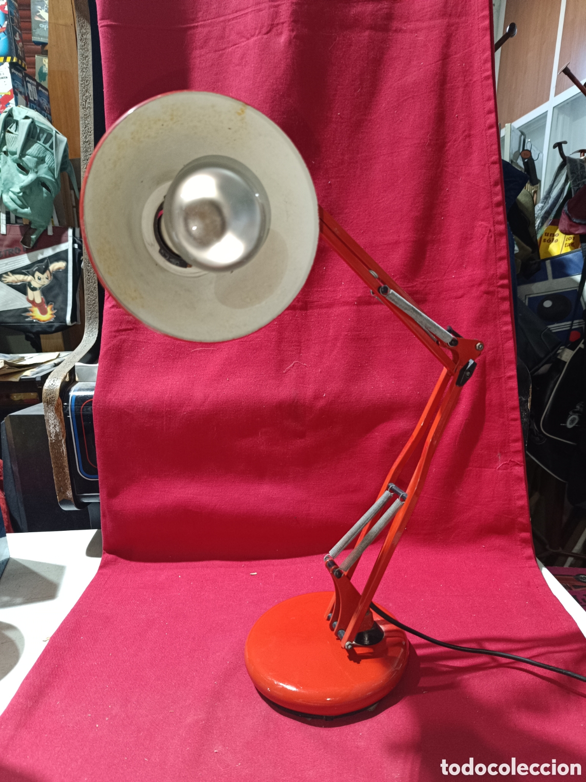Antig&uuml;edades: Antiguo flexo para mesa FASE FUNCINANDO - Foto 2