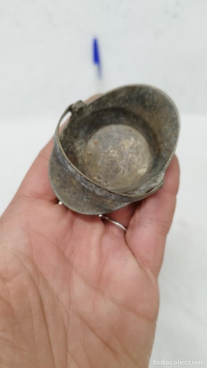 Antig&uuml;edades: Antiguo peque&ntilde;o cesto de bronce - Foto 4