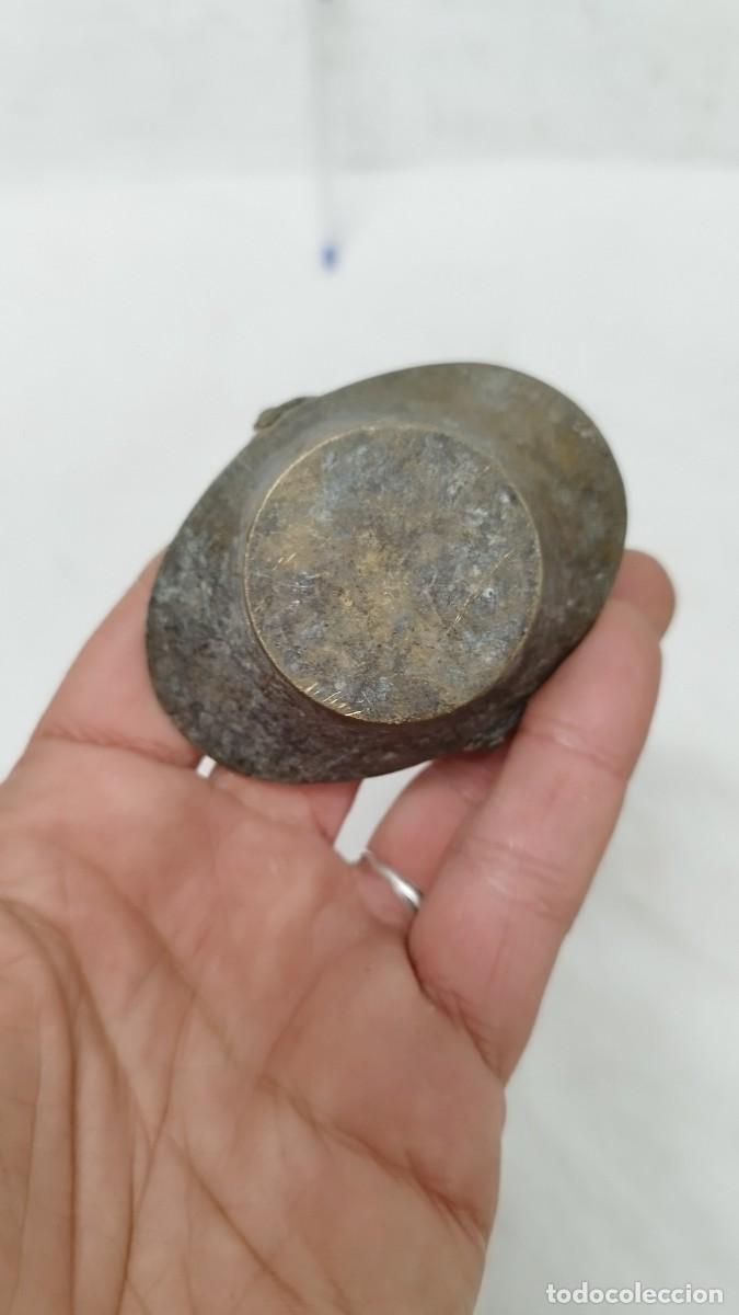 Antig&uuml;edades: Antiguo peque&ntilde;o cesto de bronce - Foto 7